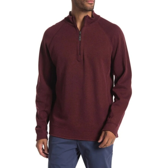 Tommy BahamaLas Palamas Reversible Sweater in Ruby-Wine